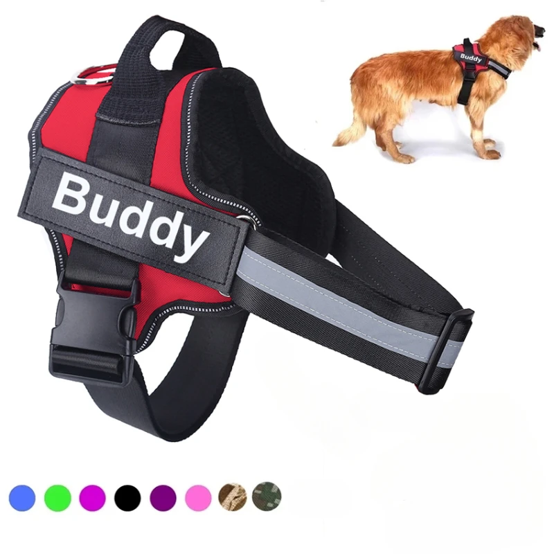 

Dog Harness No Pull Reflective Reflective Breathable Pet Harness Vest For Small Large Dog outdoor Walk Training Accessories