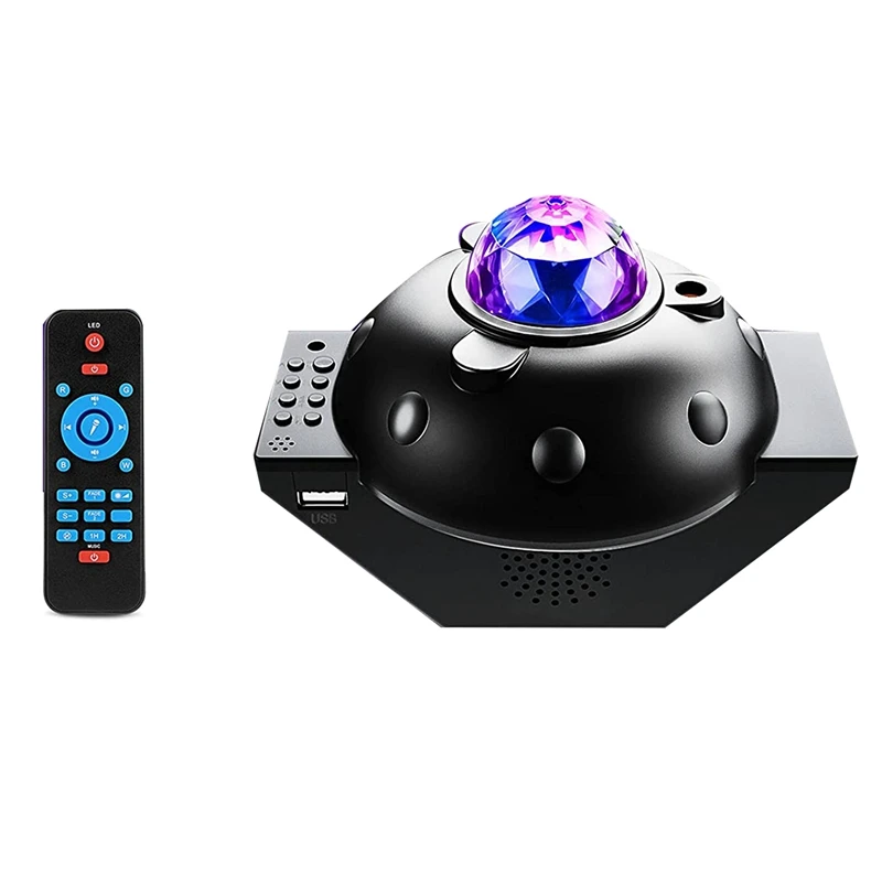 

Galaxy Projector, Night Light For Kids, Star Projector LED Galaxy Ocean Wave Projector Bluetooth Music Speaker