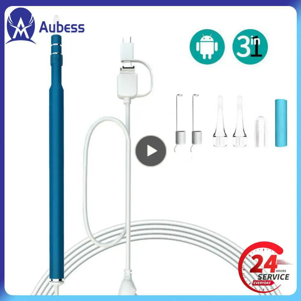 

1~5PCS Otoscope video HD Ear Cleaner Camera 5.5mm Otoscopio Digital Endoscope Earpick Camera Phone Earwax Removal Tool