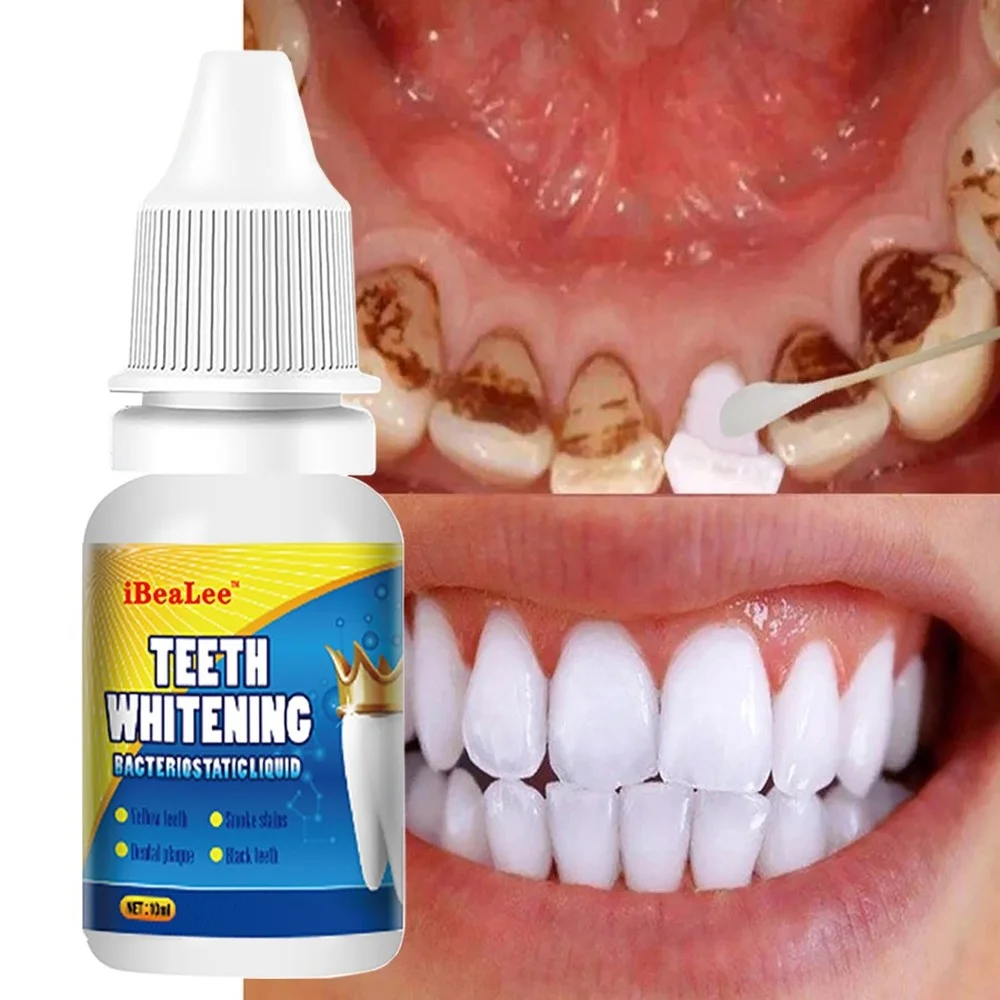 

Teeth Whitening Essence Whiten Tooth Care Serum Remove Plaque Stains Cleaning Oral Hygiene Fresh Breath Dental Bleaching Tools