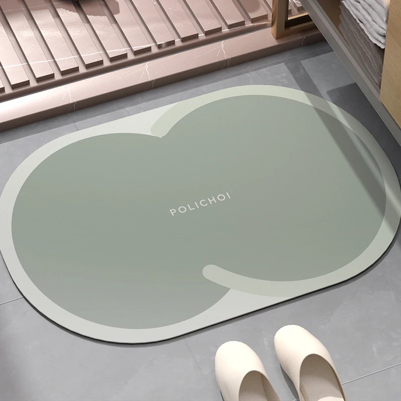 

Luxury Super Absorbent Floor Bath Mat Bathroom Carpet Anti-slip Shower Foot Mats Quick Dry Room Rugs Toilet Pad Doormat