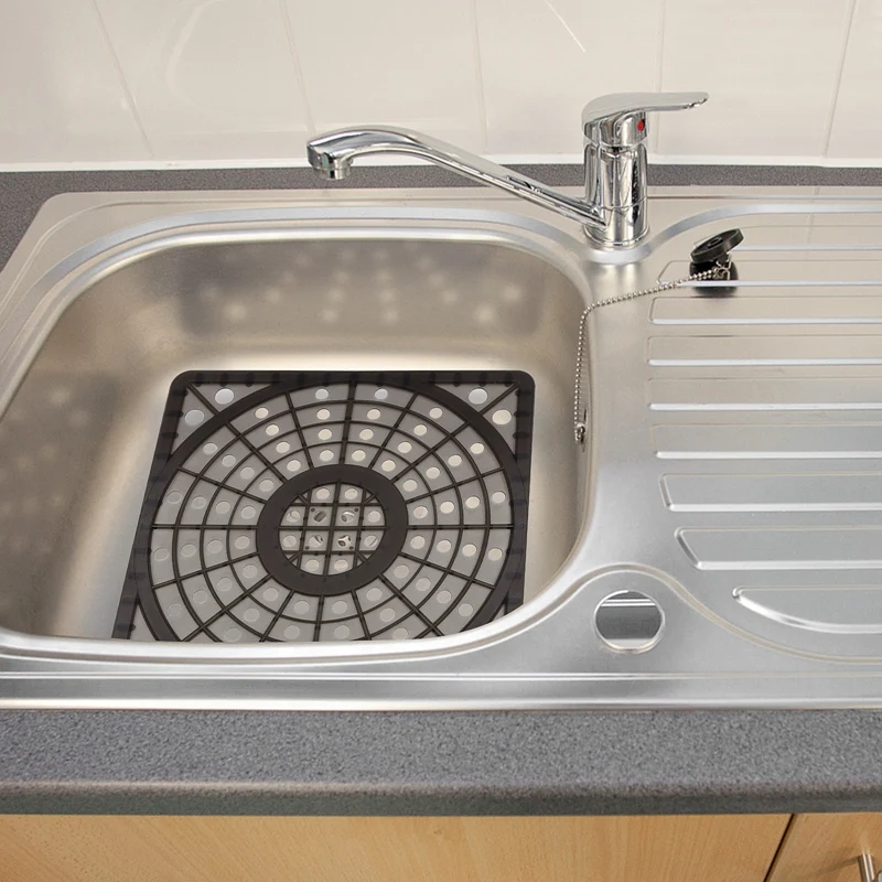 SEWS-2 шт. регулируемый коврик для сушки посуды кухонной мойки мягкий пластиковый