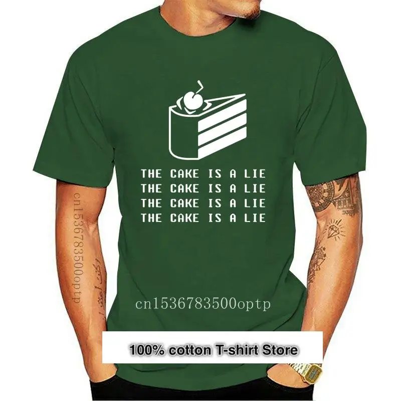 

Camiseta de manga corta para hombre, prenda de vestir, de algodón, modelo Portal 2
