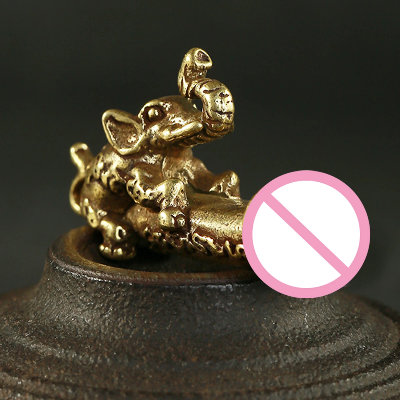 

Латунный медный Слон-брелок, медный Слон-брелок, подвеска в винтажном стиле, современное ремесло, украшение для дома, особый подарок