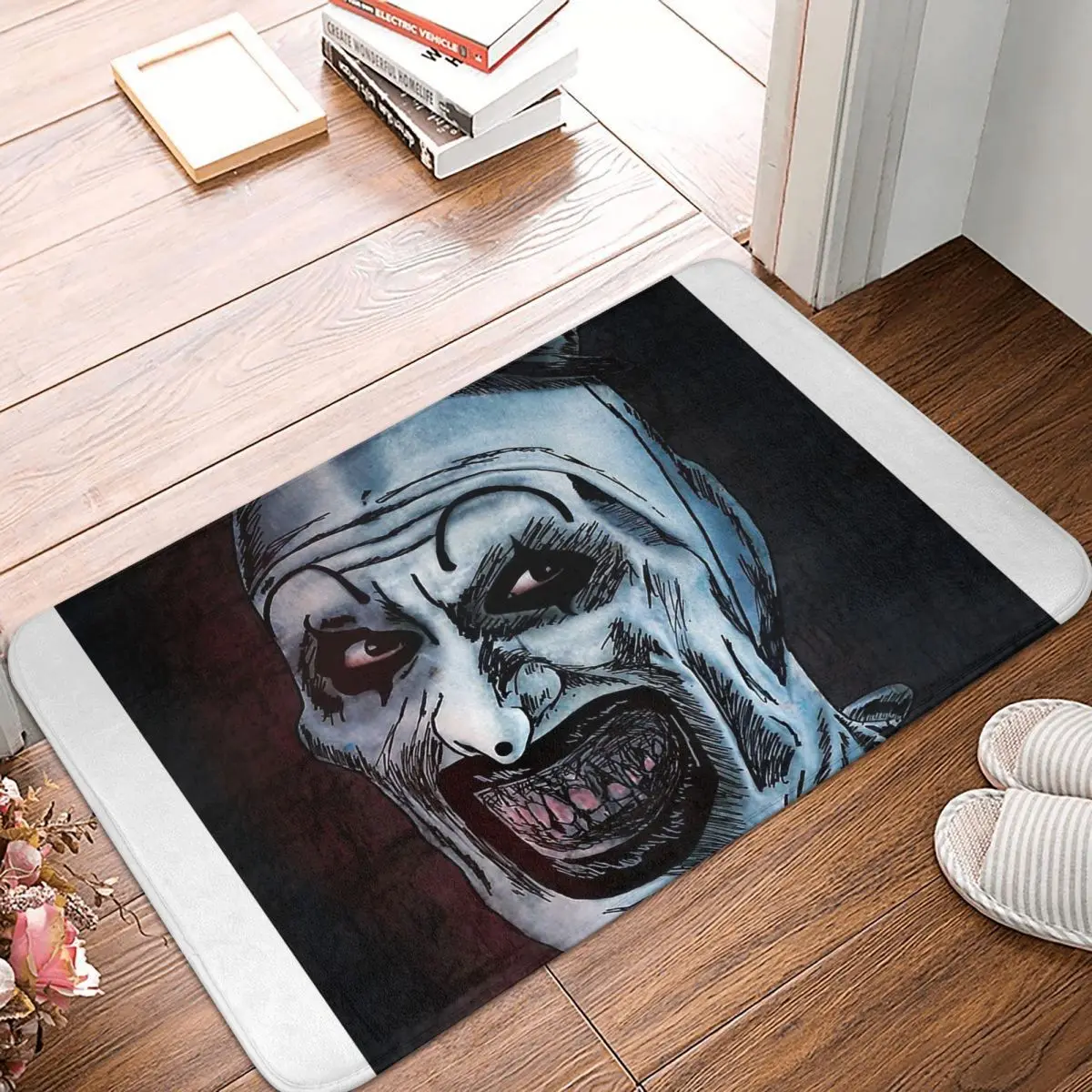 

Scary Movie Fear Non-slip Doormat Art Living Room Kitchen Mat Welcome Carpet Indoor Pattern Decor