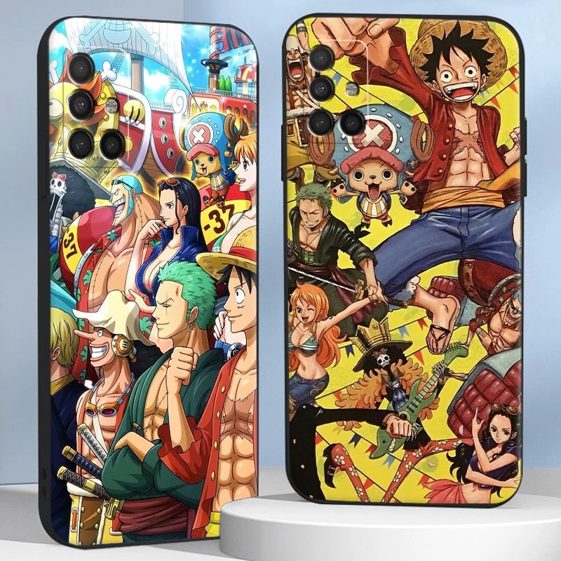 

One Piece Anime Phone Cases For Samsung A51 A52 A71 A72 4G 5G Back Cover Original Funda TPU ShockProof Shell Coque