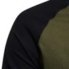 Men's T-shirts 100% Cotton Long Sleeve O-neck Pactwork Casual T shirts for Men New Spring Designer Tees Men Clothing 3