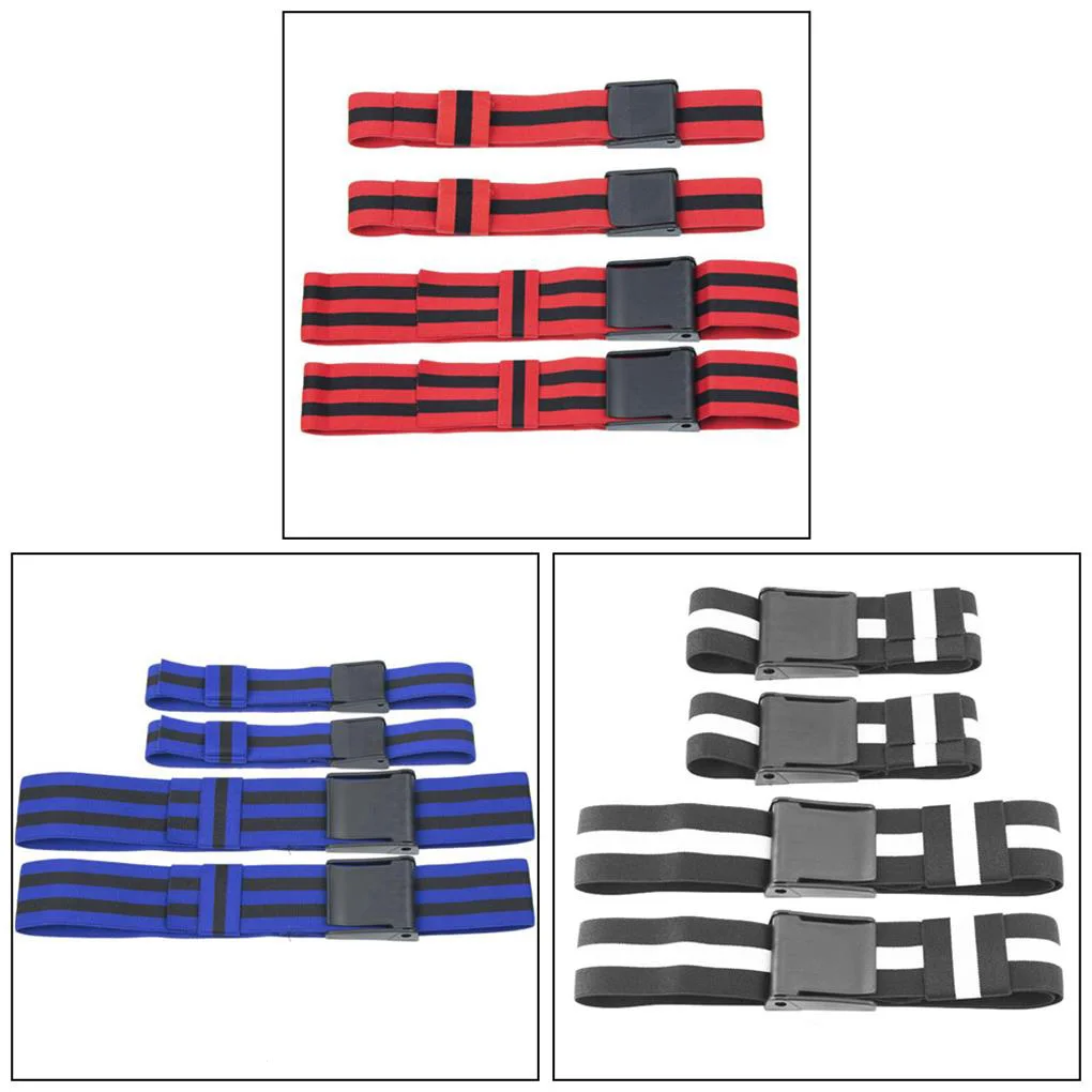 

2 Pairs Thigh Bands for Workout BFR Occlusion Gym Equipment with Buckle