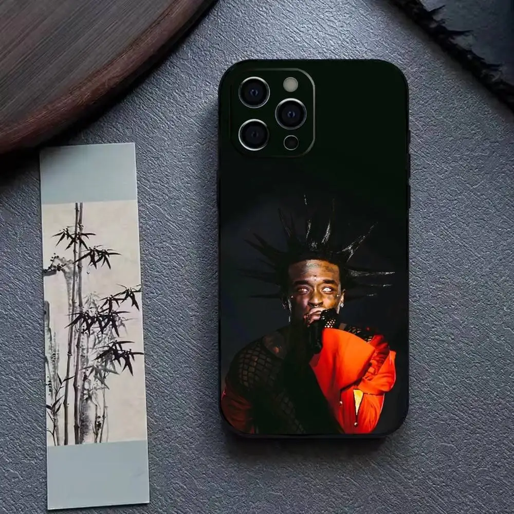 Чехол для телефона Rapper P-Playboi Carti для iPhone 17, 16, 15, 14, 13, 12, 11 Plus, Pro Max и других моделей, мягкий черный чехол (art.: 3920da3ce1cf0) - 3920da3ce1cf0