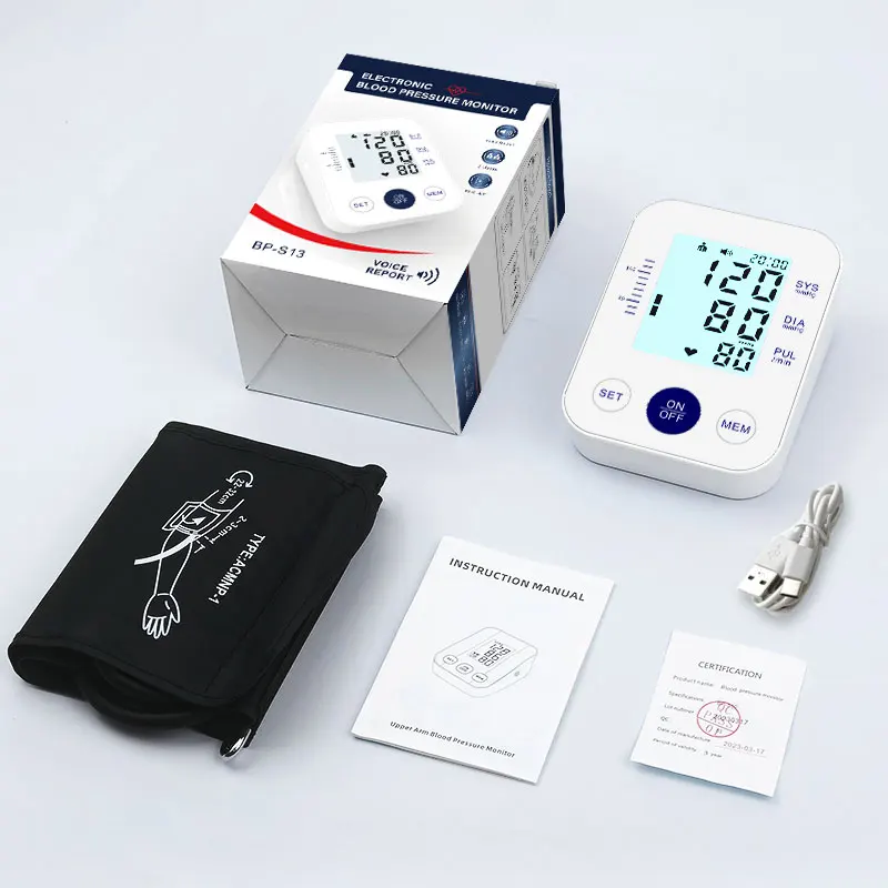 Автоматический тонометр WF цифровой Сфигмоманометр с подсветкой диапазон