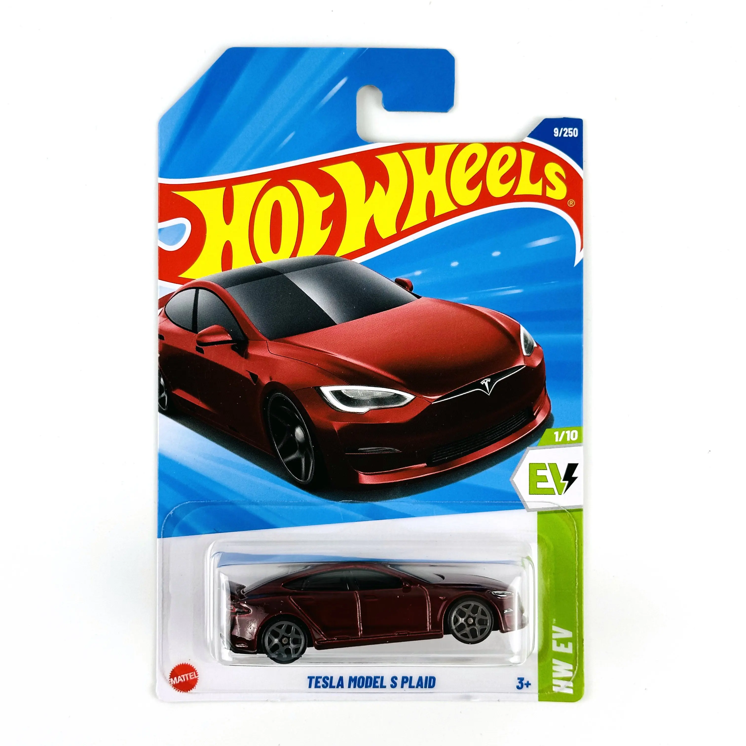 2025-9 Hot Wheels Cars 2025A TESLA МОДЕЛЬ S PLAID 1/64 Металлическая литая модель игрушечного