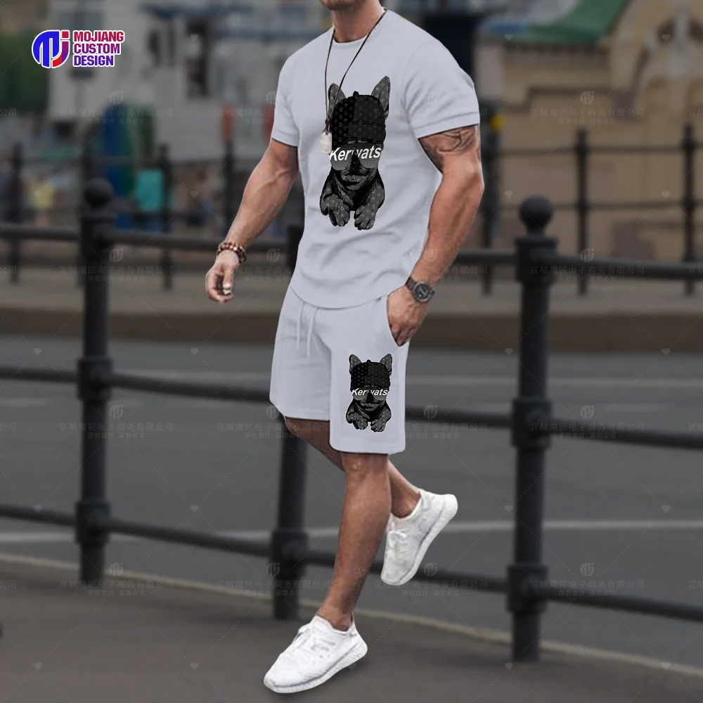 Sportswear Men's Set Luxury T-Shirt Shorts 2023 High Quality Sportswear 2 Piece Set Fashionable Summer Men's Streetwear