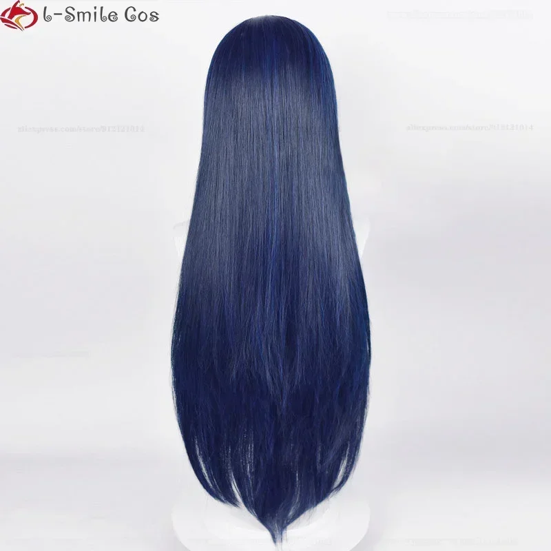 Аниме Kakegurui Twin Hanatemari Tsuzura парик для косплея длина 80 см синий черный термостойкие