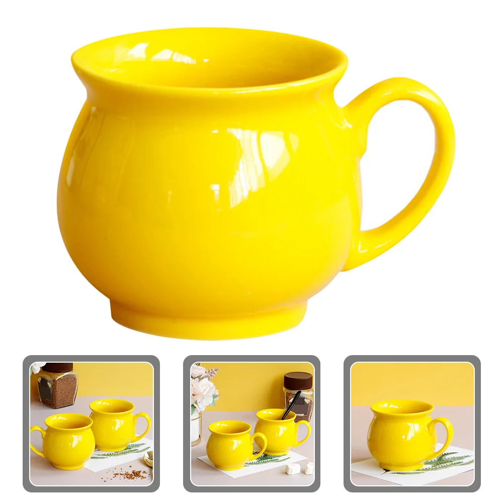 

Water Mug Home Portable Milk Cup Handle Cool Coffee Mugs Latte Ceramic Cups