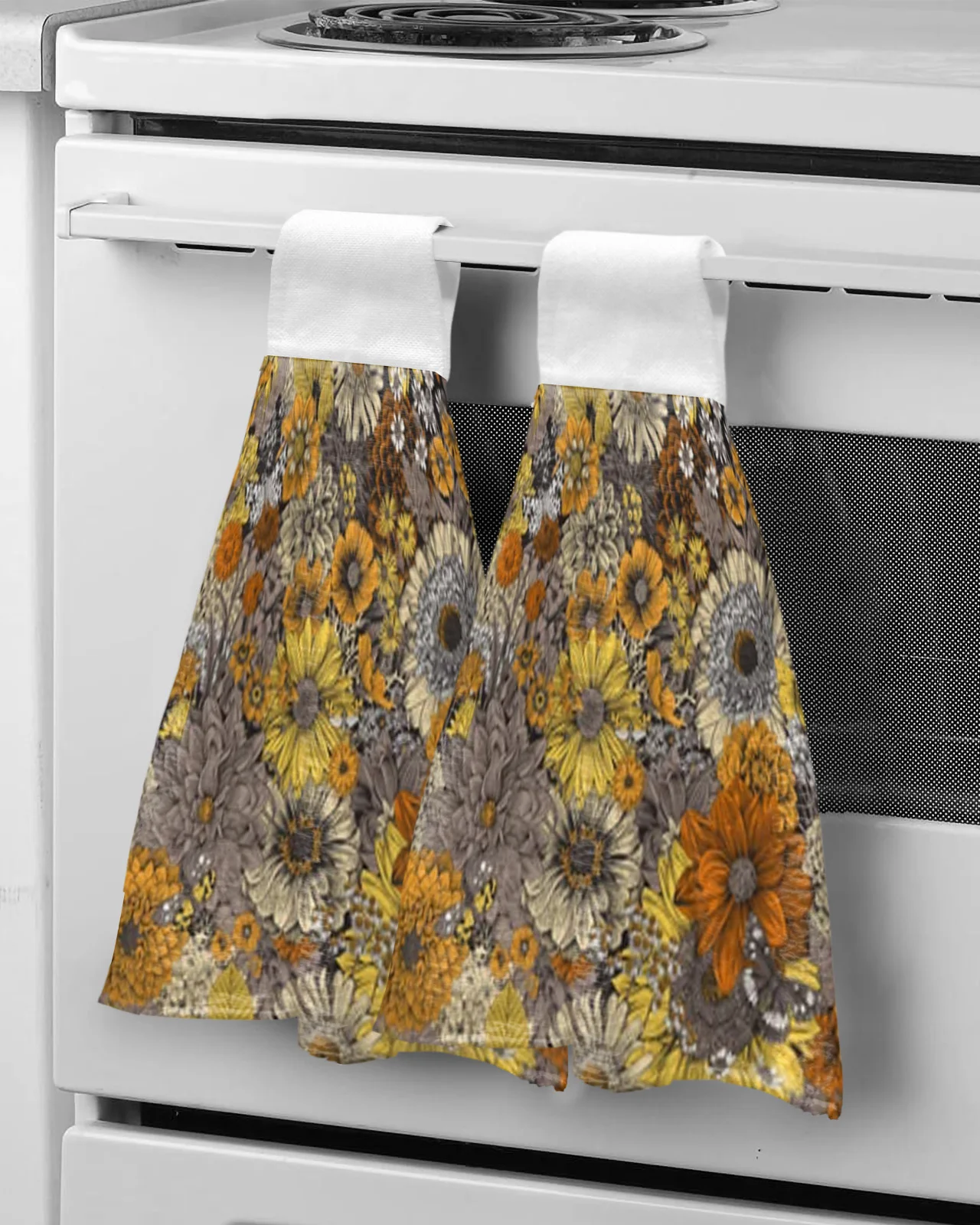 

Autumn Flowers And Butterflies Hand Towel For Child Absorbent Microfiber Kitchen Towel Tableware Cleaning Towel Kitchen Tools