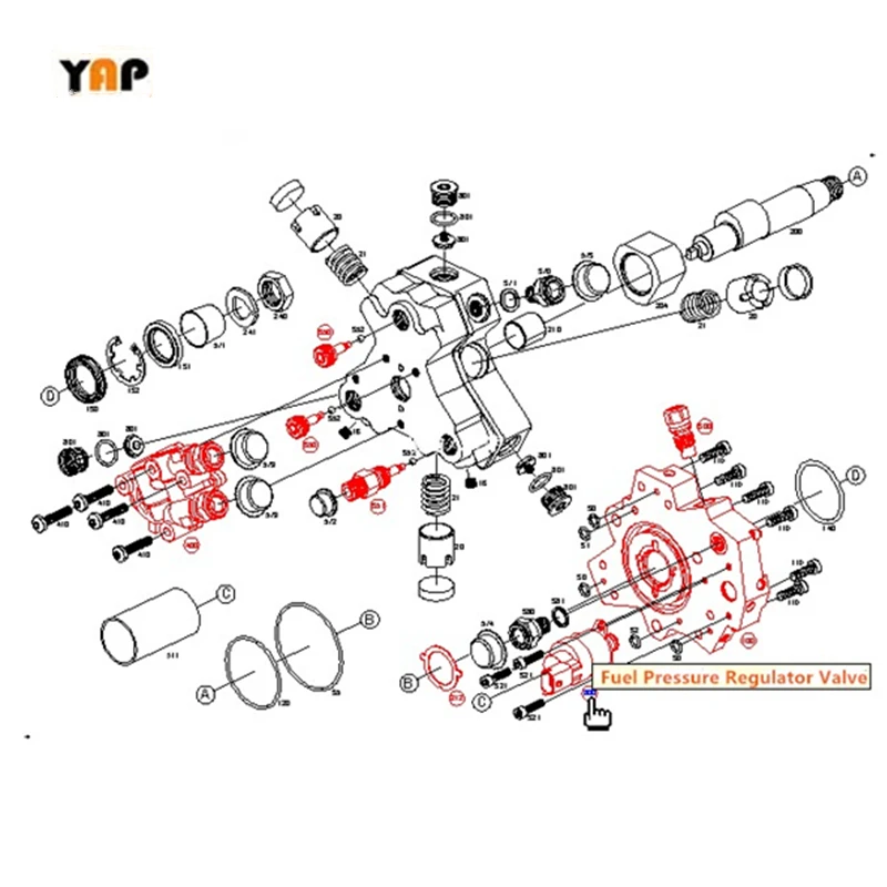 Новый регулятор давления топлива клапан для GM DURAMAX LB7 DIESEL 6.6L V8 0928400640 2001-2004 |