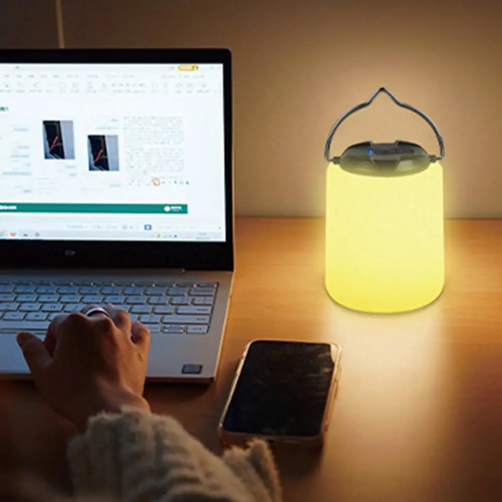 

Bedside Light Functional Not Dazzling Energy-saving Rechargeable Bedside Lamp Camping Accessory