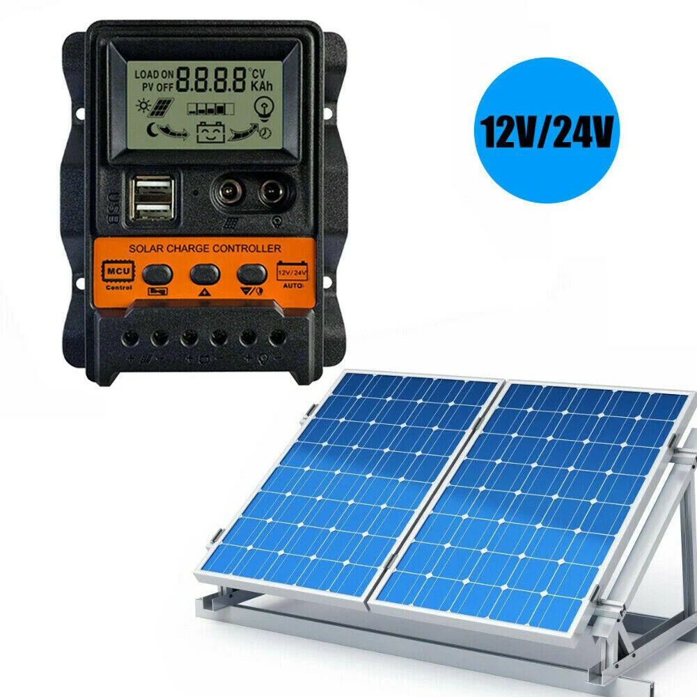 

10A 20A 30A Epever PWM Solar Charge Controller 12V 24V IP32 Panel Battery Equalizer Regulator Plate Epever Dual USB 5V/2.5A