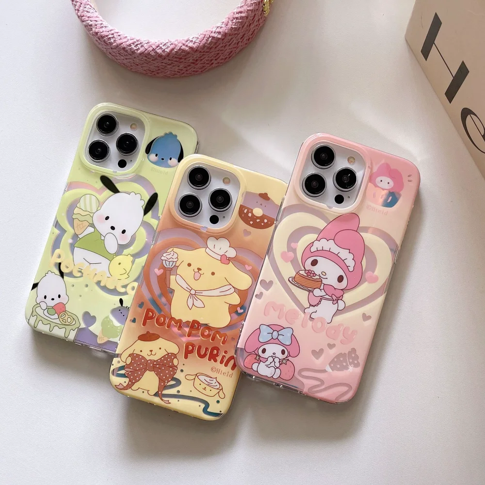 

Sanrio Kawaii HelloKitty Phone Cinnamoroll Kuromi Pochacco Case Cartoon Cute Iphone14 13 12 All-inclusiveMobile Phone Case Gift