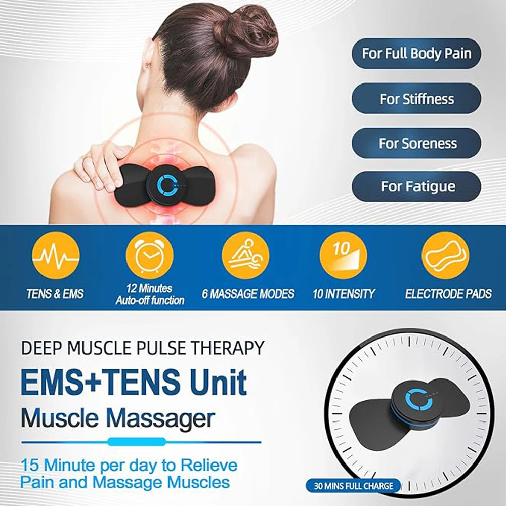 Миниатюрный перезаряжаемый Интеллектуальный мышечный Стимулятор для глубоких