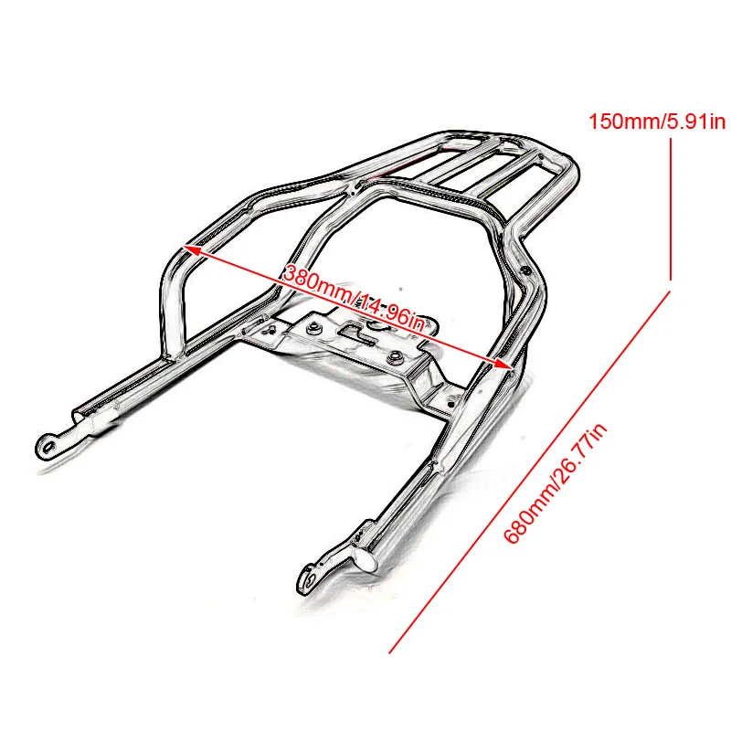 Подставка для багажа заднего пассажирского сиденья мотоциклов Kawasaki Z900RS Z900 RS Cafe ABS