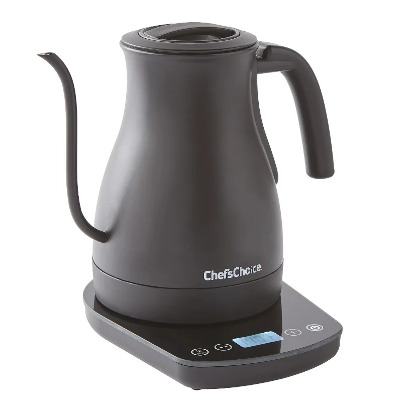 

1QT. Digital Electric Gooseneck Kettle, Matte Black, 1200W