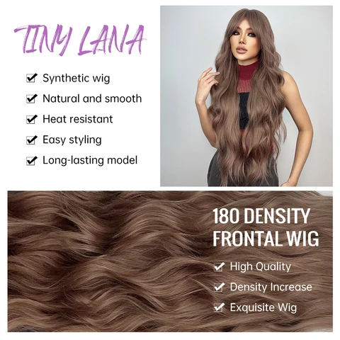 Синтетический парик TINY LANA шоколадный коричневый вьющийся