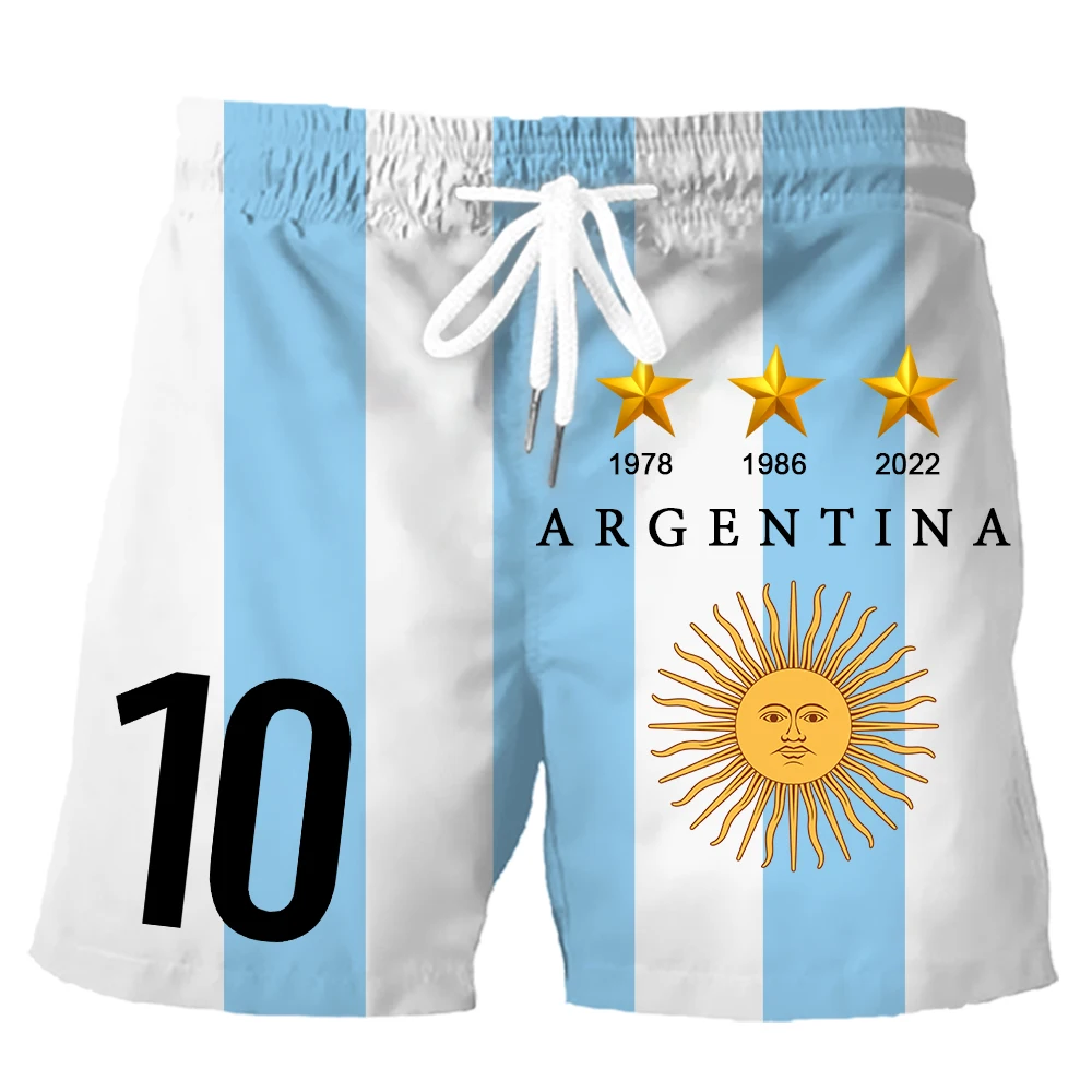 

CLOOCL DIY Number Argentina Flag Shorts Fashion 3D Printed Pockets Featured Sportswear Summer Casual Activewear Dropshipping