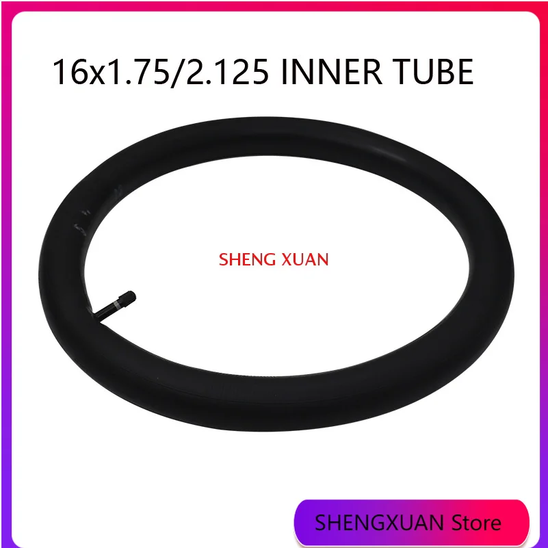 

Promotional 16x1.75/2.125 inner tube with angled valve stem or straight valve for gas electric scooter and electric bike