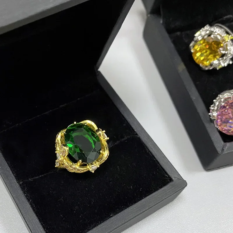 Высокое качество Роскошное кольцо MDLFES с бриллиантами в стиле муасса и