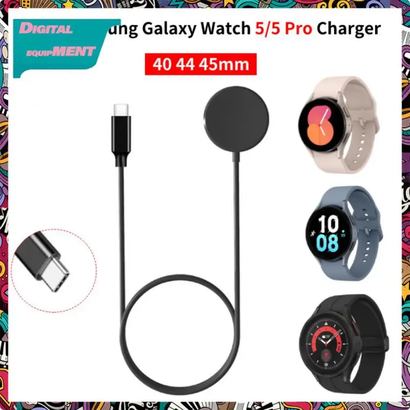 

100cm Pd 10w Fast Charging Cable 40mm 44mm 45mm For Samsung Galaxy Watch 5 Type-c Charger Cradle Portable Type C Charger