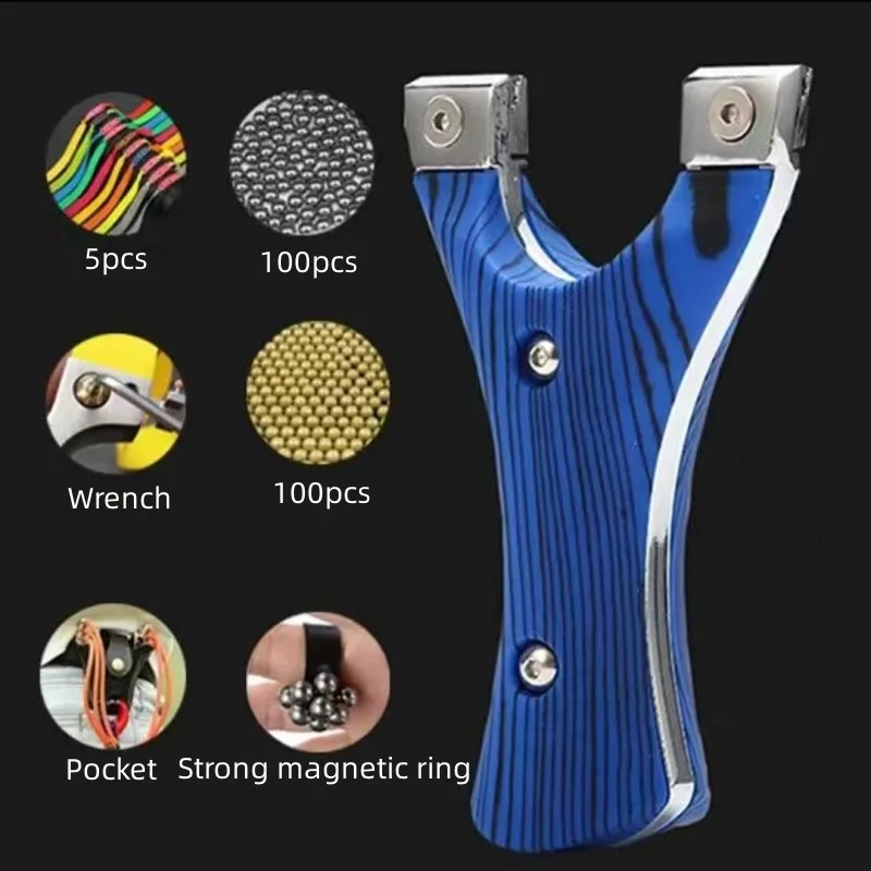 

Новая портативная Рогатка из сплава с резиновым ремнем, игровые аксессуары для охоты и стрельбы на открытом воздухе