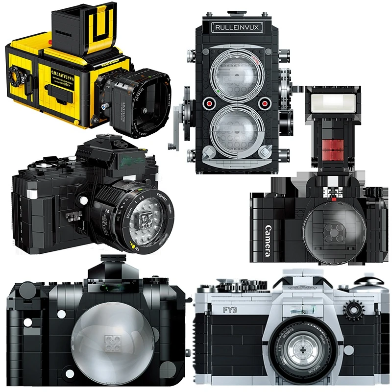 Новинка, игрушечный конструктор с цифровой камерой FY2A, зеркальные фотокамеры, кубики, модель, креативные игрушки, детские рождественские подарки, 627 блоков, фигурки