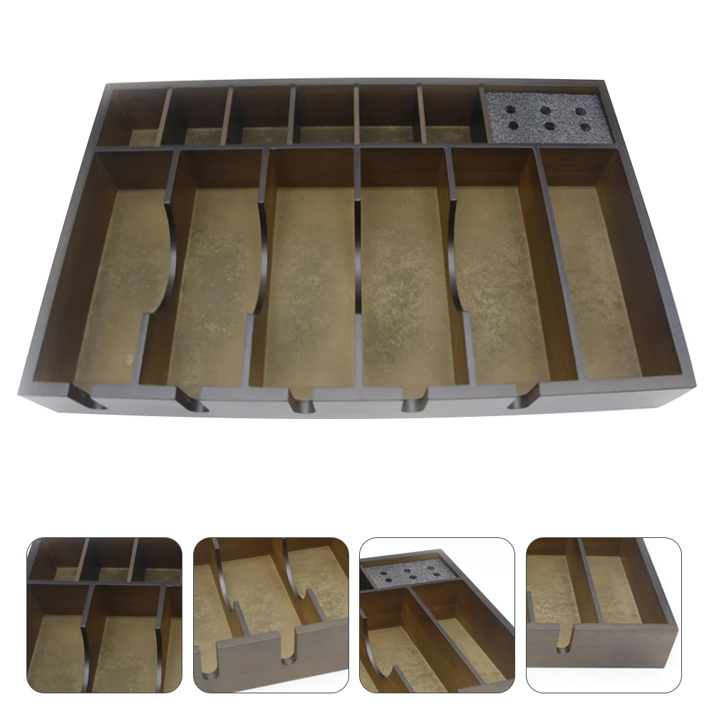 

1Pc Desktop Shaving Tool Storage Case Practical Wooden Container Sundries Holder
