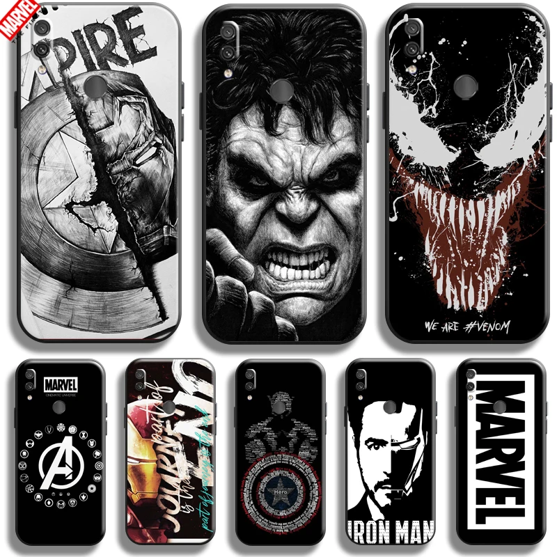 

New Marvel Avengers Logo Phone Case For Xiaomi Redmi Note 7S 7 Pro Silicone Cover Soft TPU Back Coque