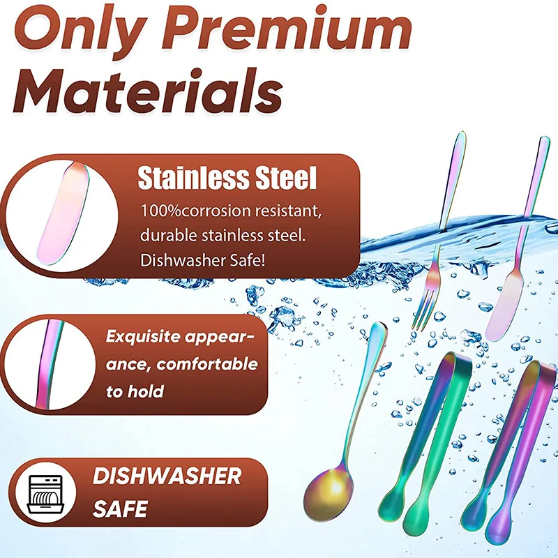 14 шт. мини-Сервировочные щипцы шпатели для масла ложки вилки домашняя