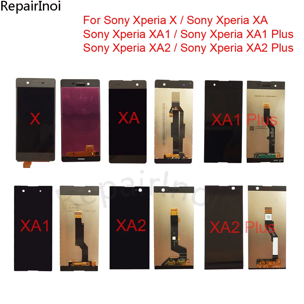 

Высококачественный ЖК-дисплей для Sony Xperia X XA XA1 XA2 Plus, сенсорный экран с цифровым преобразователем, ЖК-дисплей в сборе, замена