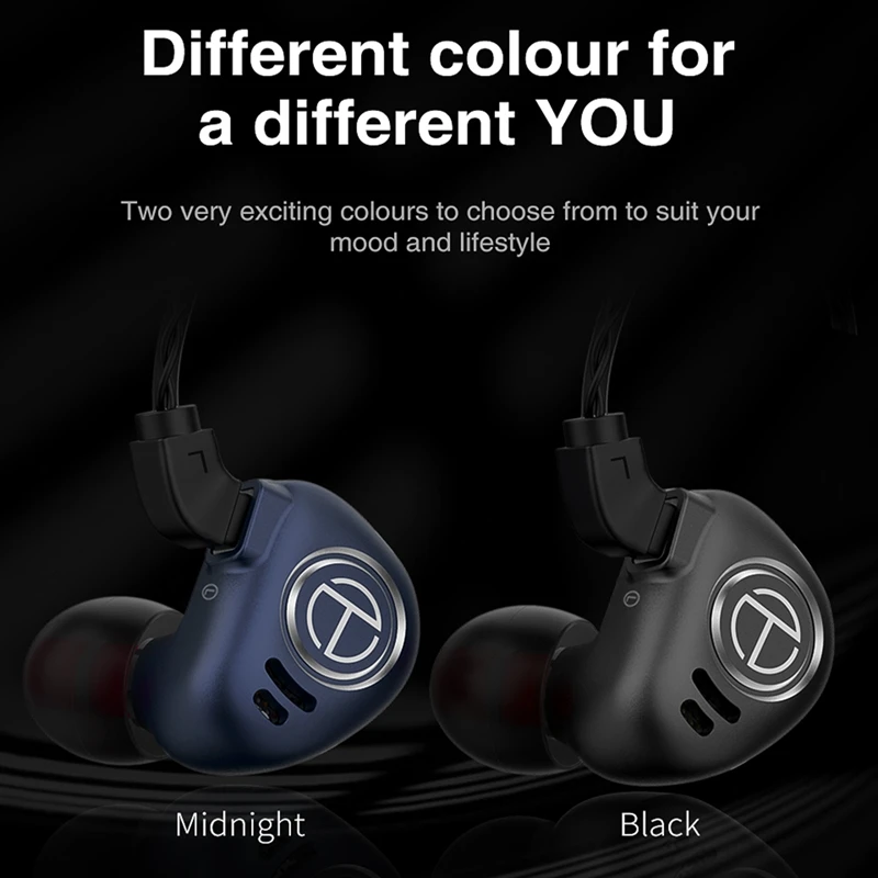 

TRN V90 4BA 1DD In-Ear Headphones Ten-Unit Hifi Ring Iron 3.5Mm 0.75MM PIN Subwoofer Mobile Phone Headphones