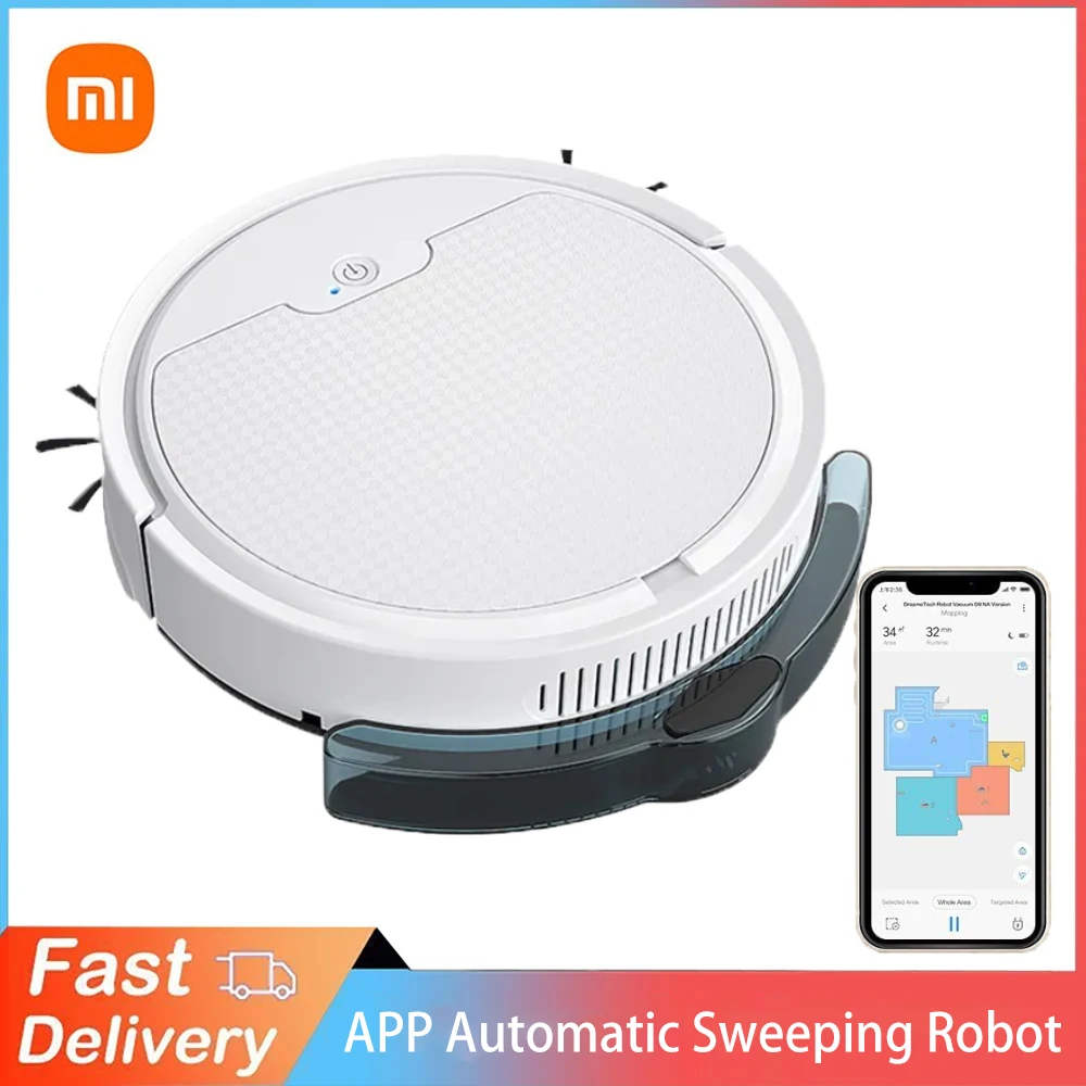 

Xiaomi Robot Vacuum Cleaner , App Control Smart Sweeping Robot Robot With Water Tank Sweep and Wet Mopping Vacuum Cleaning Mute