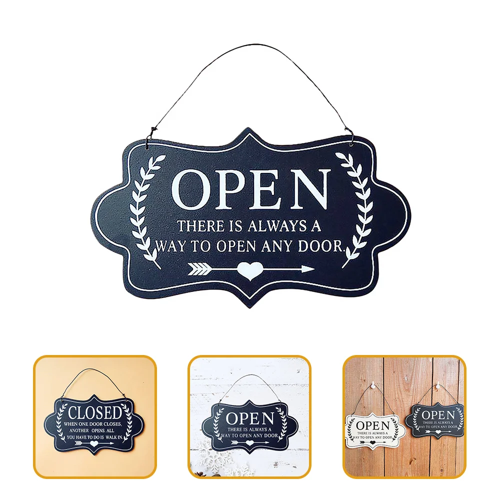 Вывеска открывающаяся подвесная дверь Закрытая подвеска двусторонние