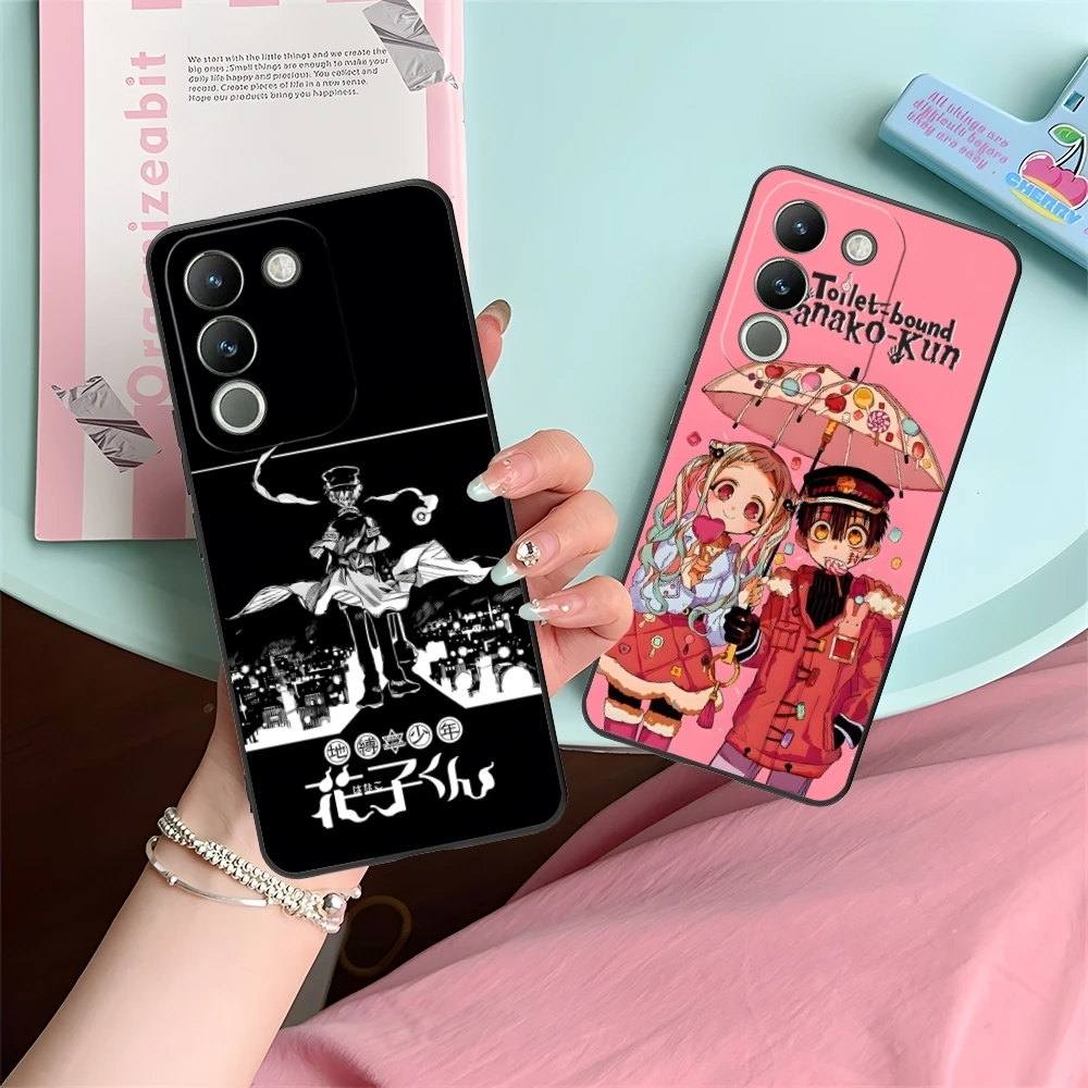Умный чехол для мобильного телефона Hanako Kun черный мягкий VIVO Y95 Y93 Y31 Y20 V19 V17 V15 Pro X60 NEX