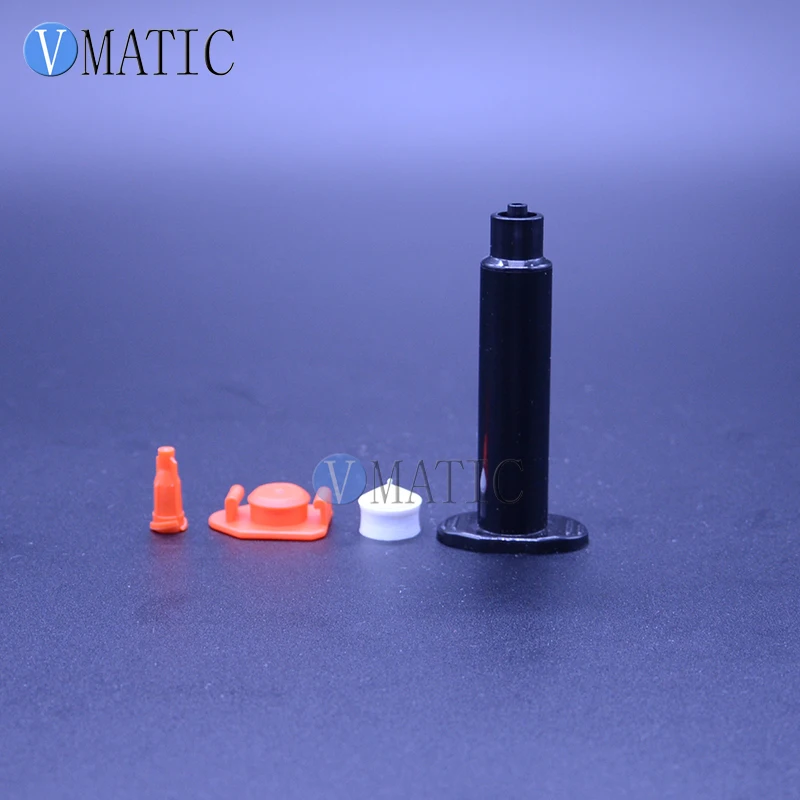 

Free Shipping 5cc/ 5ml Black Pneumatic Syringe Barrel With Plastic Stopper End Cover And Piston