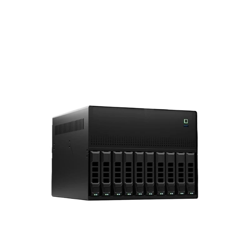 Корпус NAS Knowledge N10 с 10+2 дисковыми отсеками, материнская плата MATX, блок питания Flyniu PCI-E 1U (art.: 3920daddfb83d) - 3920daddfb83d