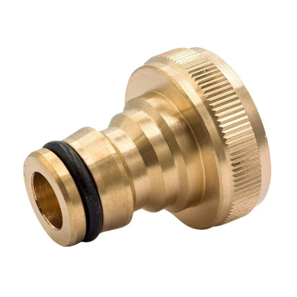 

Латунный кран-разъем 3/4" - 1/2", золотой