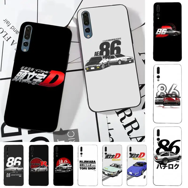 

LVTLV INITIAL D Phone Case for Huawei P30 40 20 10 8 9 lite pro plus Psmart2019