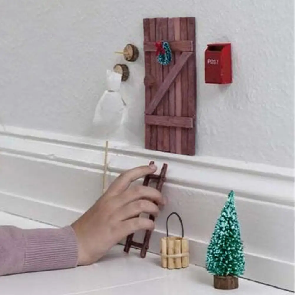 

Игрушки для косплея по лестнице 11 шт./компл., ручная работа, реалистичная модель рождественской елки, украшение, детская игрушка, аксессуары ...