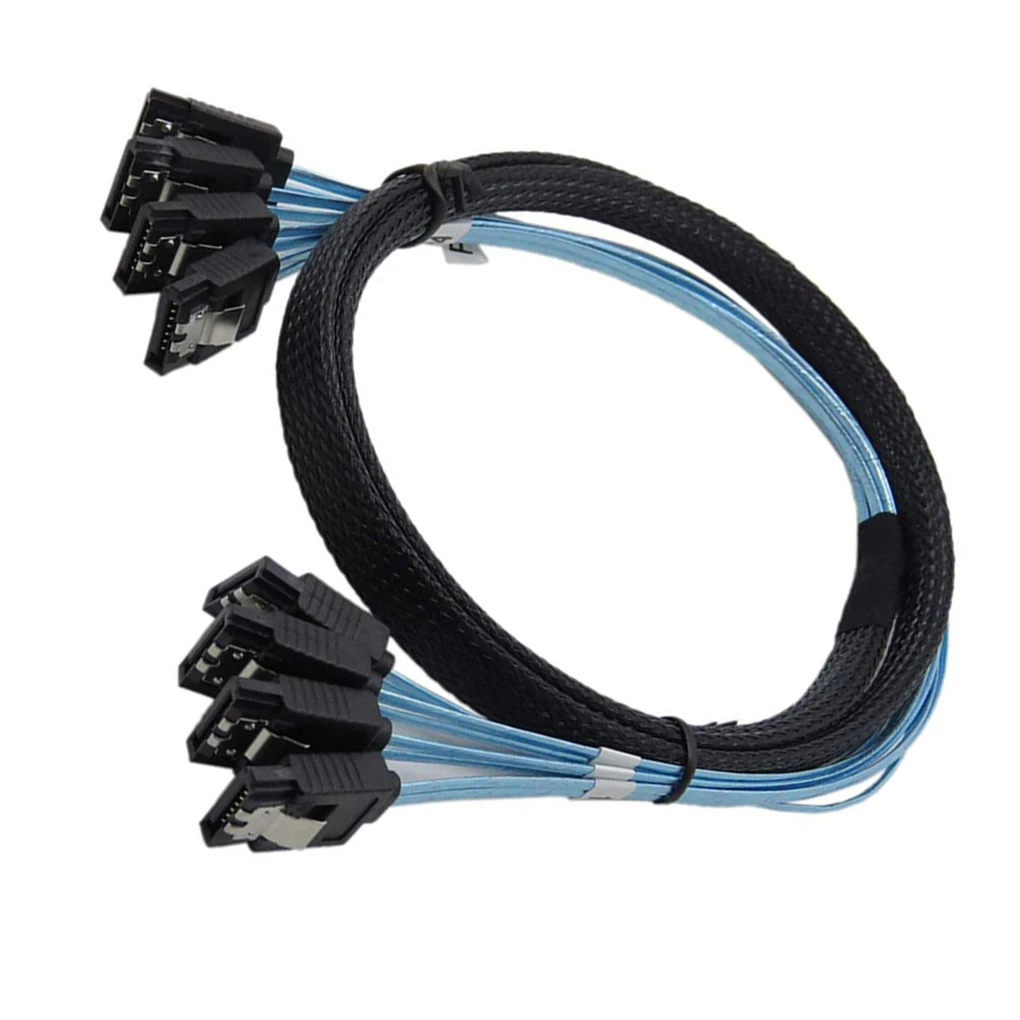 

Случайный цвет, кабель для жесткого диска 7Pin SATA к SATA 3,0, кабель 6Ghps, высокоскоростной шнур передачи данных, 6 головок, 1 м
