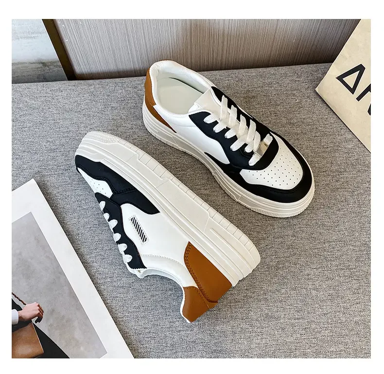 Spring Trend Casual Sport Shoes For Women Women Sneakers Fashion Woman's Shoes  New Comfort White Vulcanized Platform Shoes