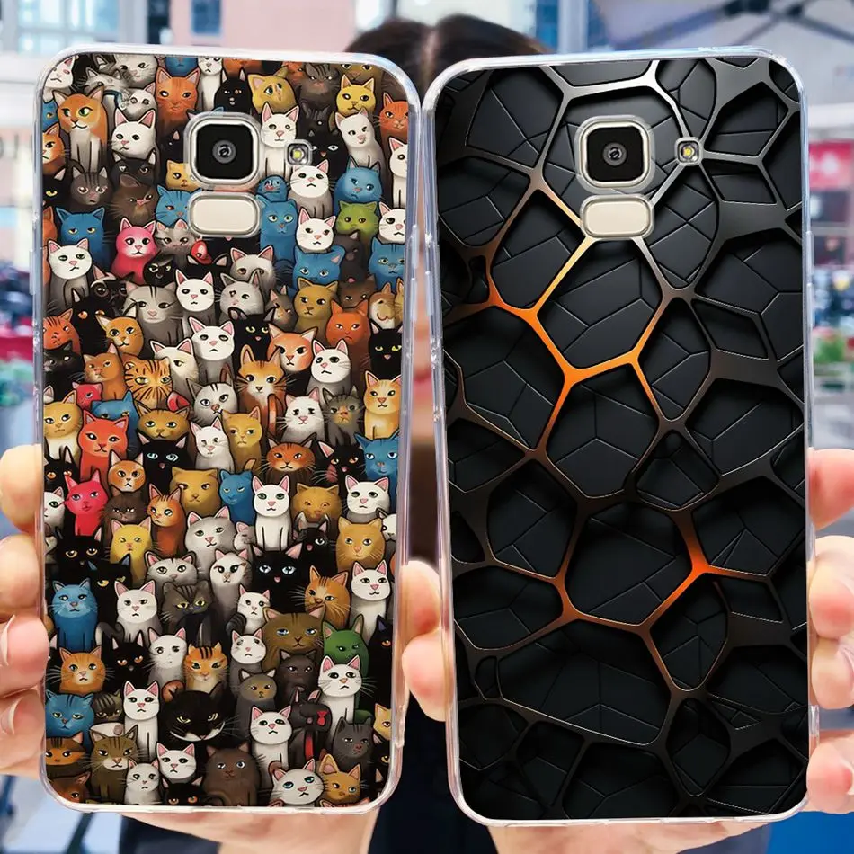 Для Samsung Galaxy J6 + 2018 чехол для телефона J 6 Plus SM-J600F J610G модный крутой узор Мягкие