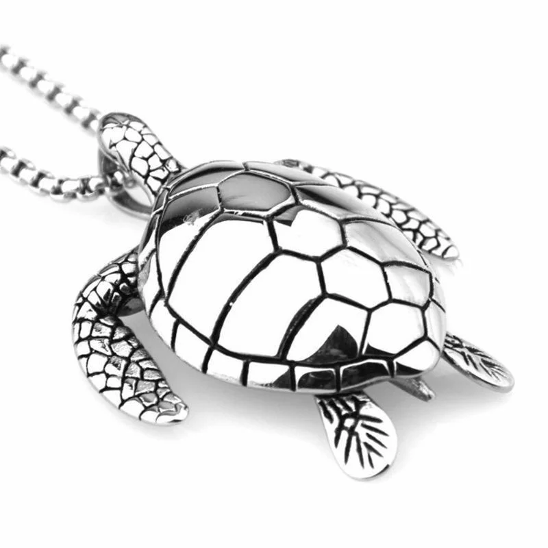 

Gothic style Anime monsters Turtle Pendant Necklace for Women Girls gift Fashion Sliding party chain On Neck 2022 Trend Jewelry